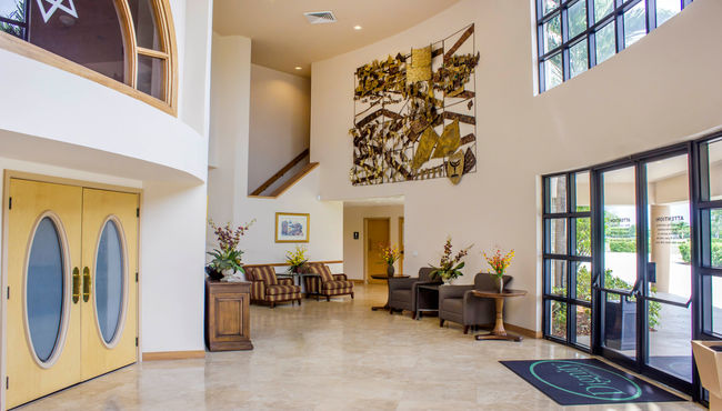 Lobby at Star of David Memorial Gardens Cemetery and Funeral Chapel